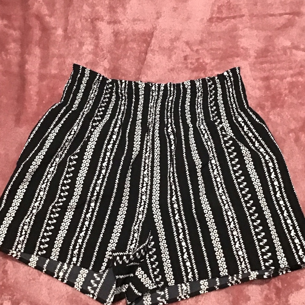 Stylish Black and White Women's Shorts